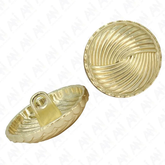 Swirled Gold Metal Buttons | 19mm(30L), 21mm(32L) & 23mm(36L)