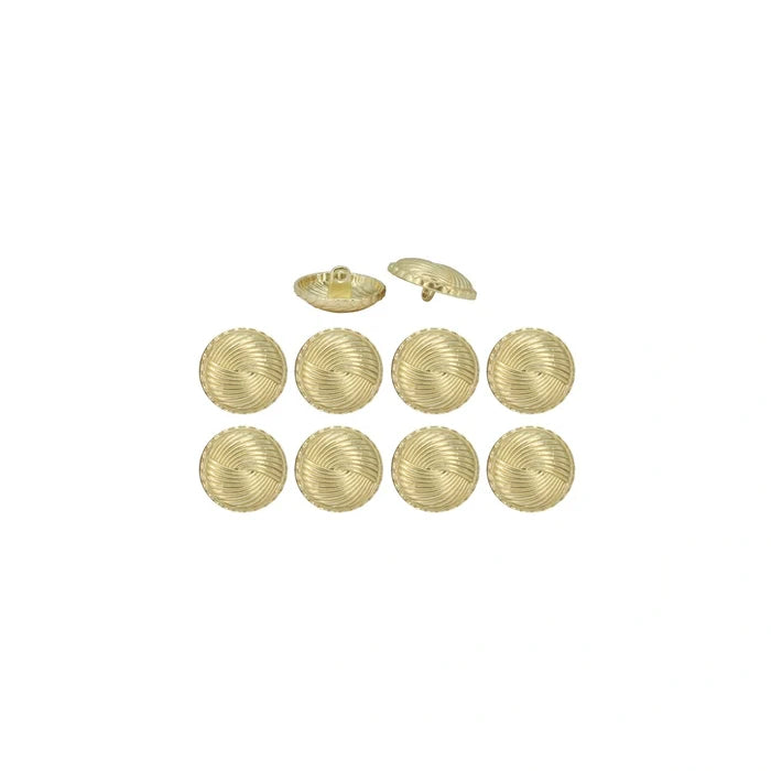 Swirled Gold Metal Buttons | 19mm(30L), 21mm(32L) & 23mm(36L)