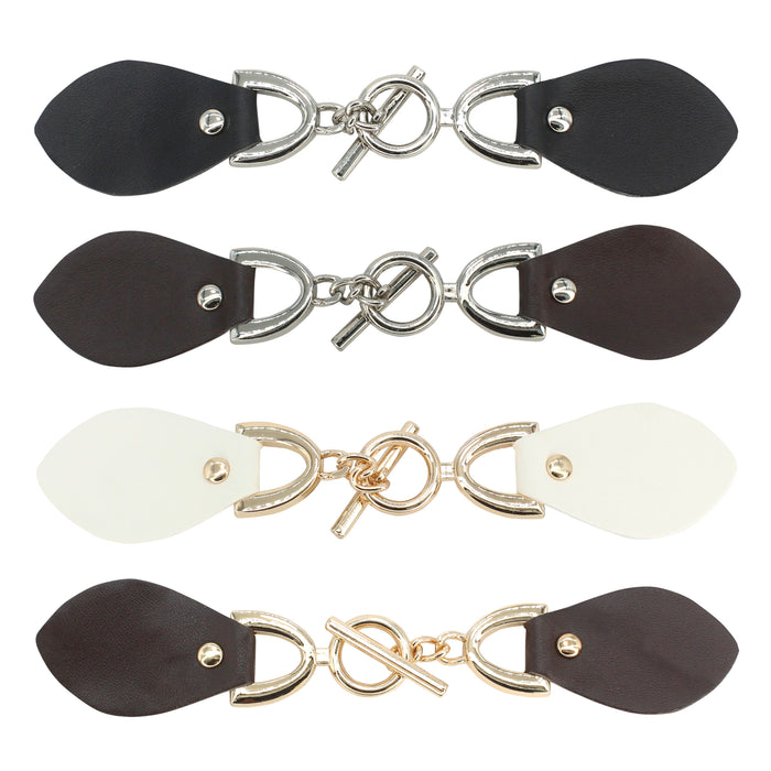 T-bar Pu Toggle Buckle | 2 Pair