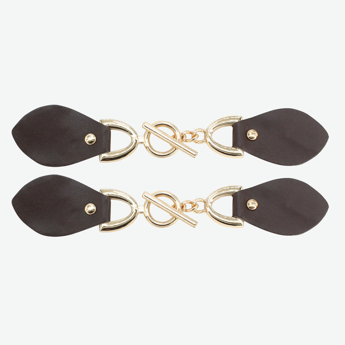T-bar Pu Toggle Buckle | 2 Pair