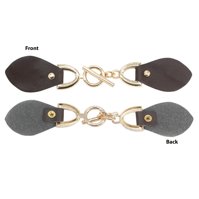 T-bar Pu Toggle Buckle | 2 Pair