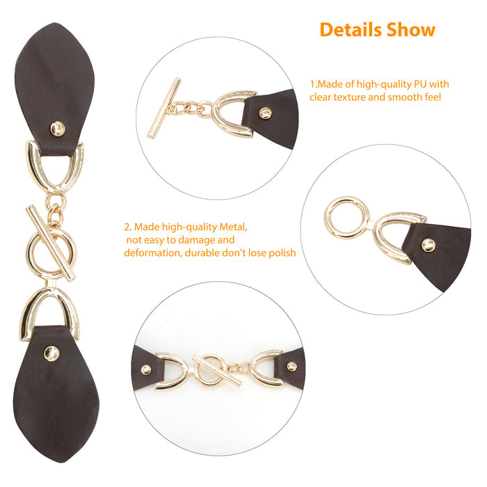 T-bar Pu Toggle Buckle | 2 Pair