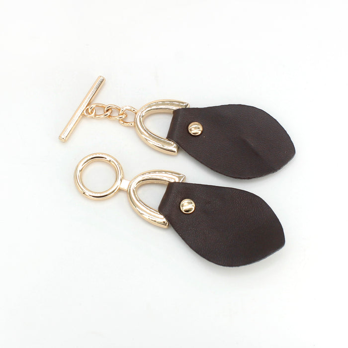 T-bar Pu Toggle Buckle | 2 Pair