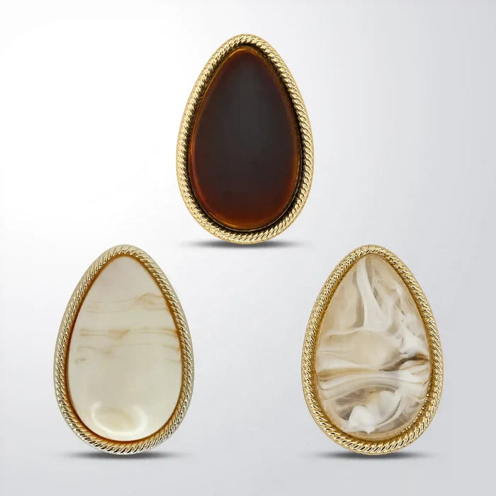 Teardrop Pear Shape Marvel Buckle