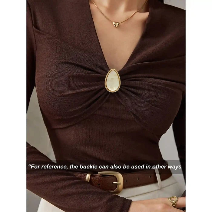 Teardrop Pear Shape Marvel Buckle