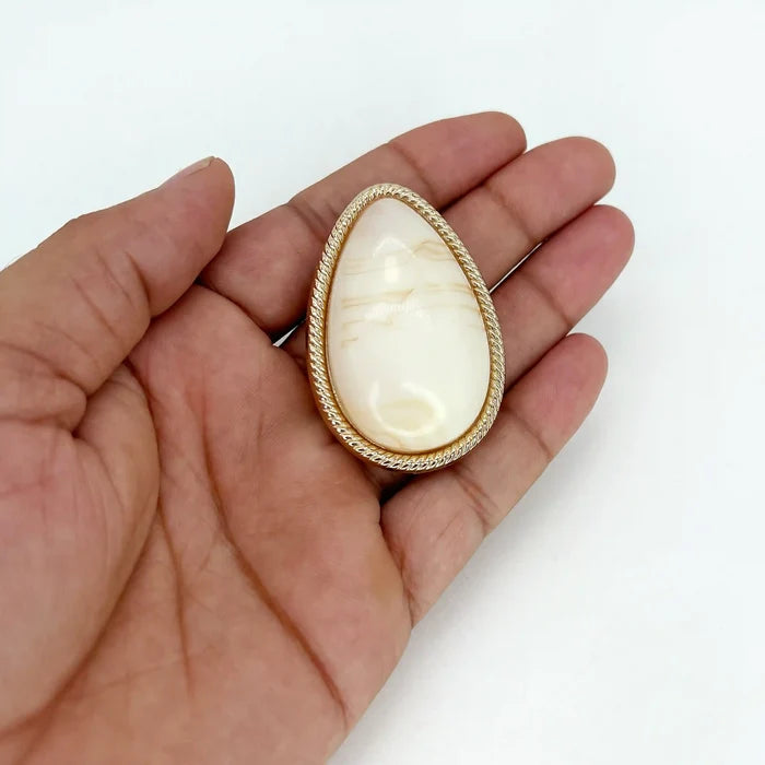 Teardrop Pear Shape Marvel Buckle