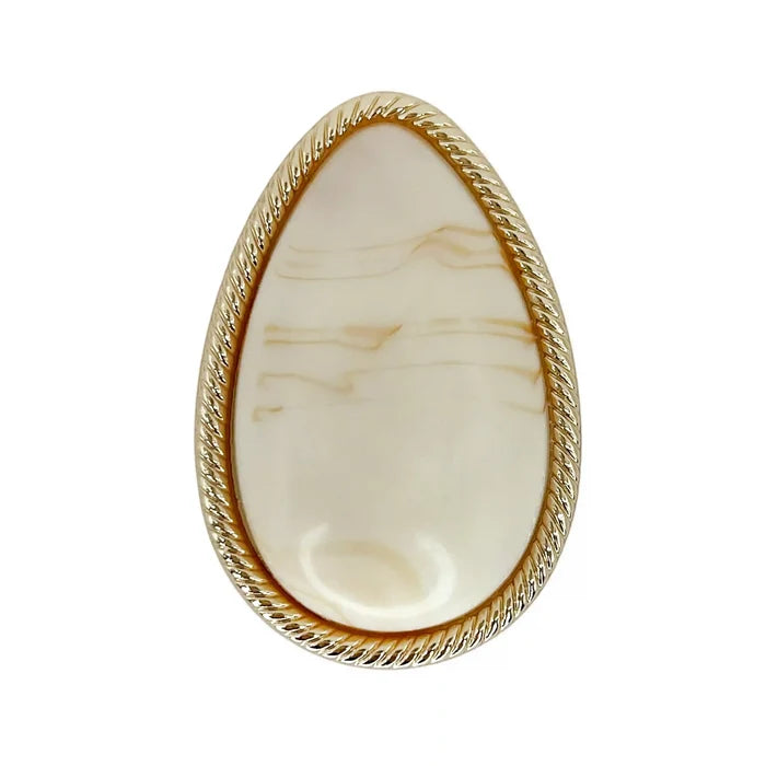 Teardrop Pear Shape Marvel Buckle