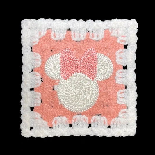 Teddy Bow Crochet Patch