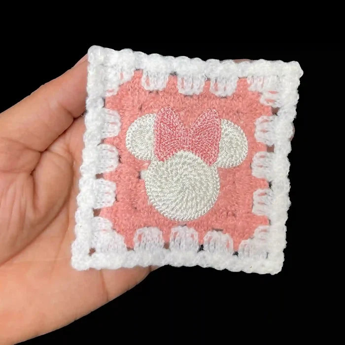 Teddy Bow Crochet Patch
