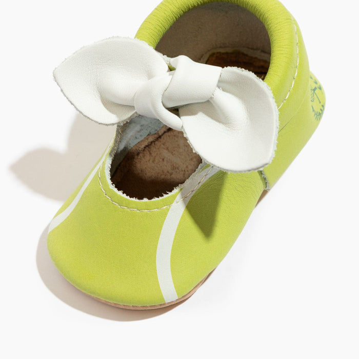 Tennis Match Knotted Bow Baby Shoe - Babies in Bloom