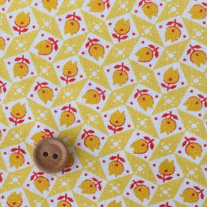Textile Pantry's 30's - Tulips - Yellow - Textile Pantry