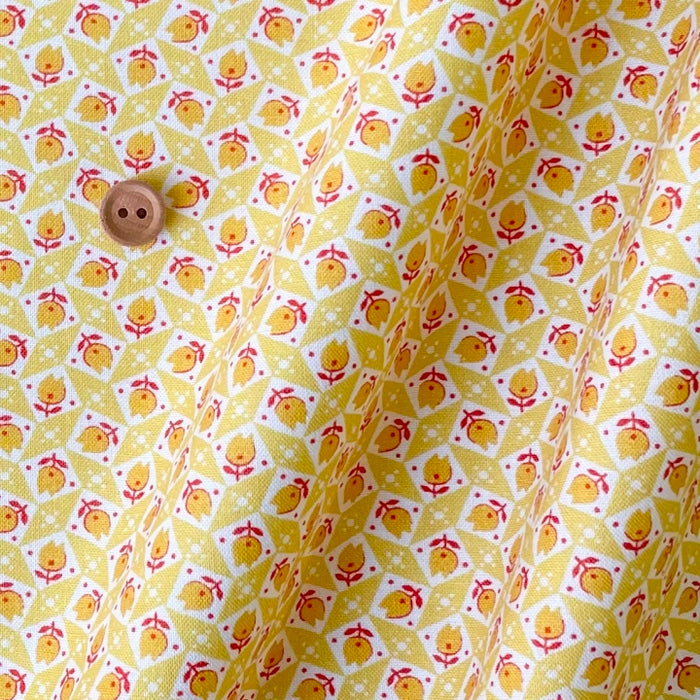 Textile Pantry's 30's - Tulips - Yellow - Textile Pantry