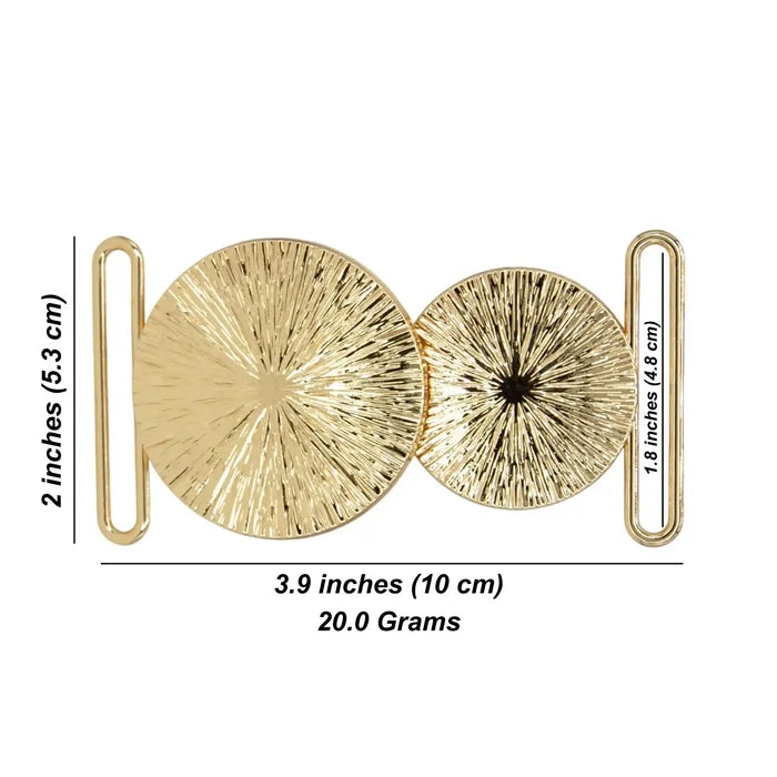 Textura Gold Metal Buckle | 10cm