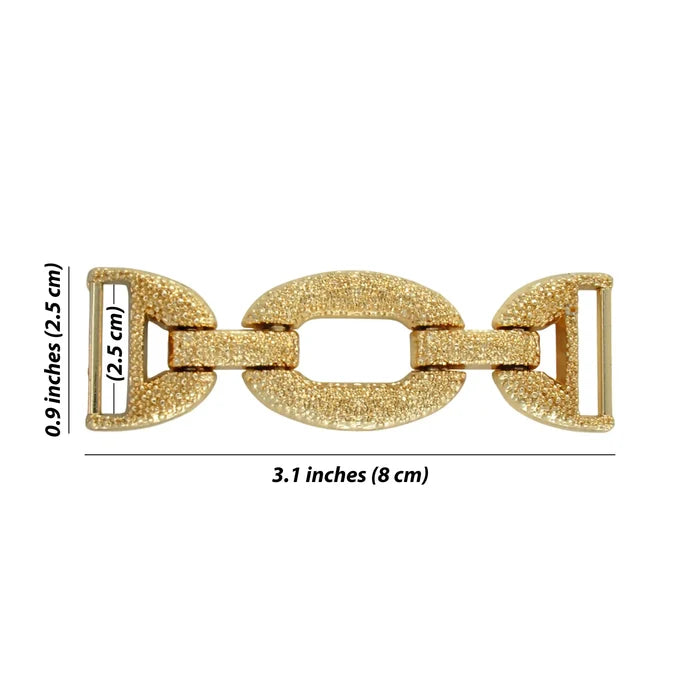 Textured Gold Horse Bit Buckle