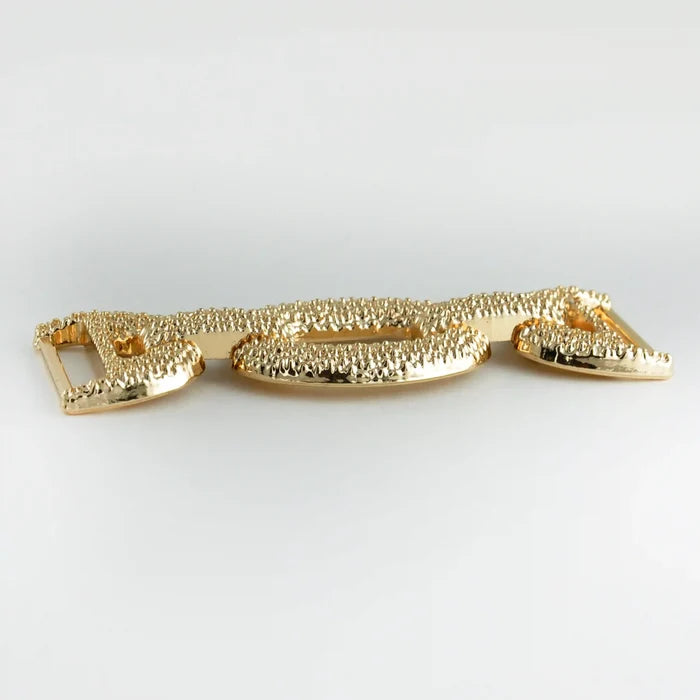 Textured Gold Horse Bit Buckle