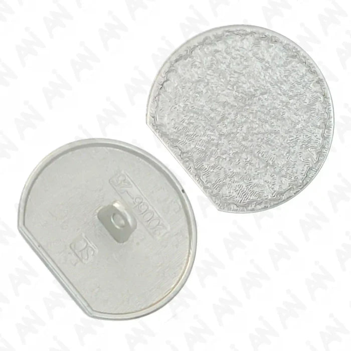 Textured Matte Silver Button | 25mm(40L)