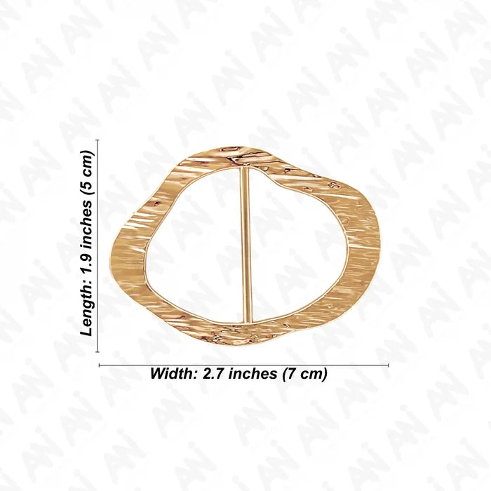 Textured Oval Buckle