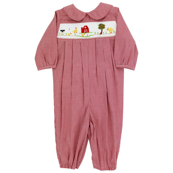 The Bailey Boys - Smocked Playsuit - Farm Days