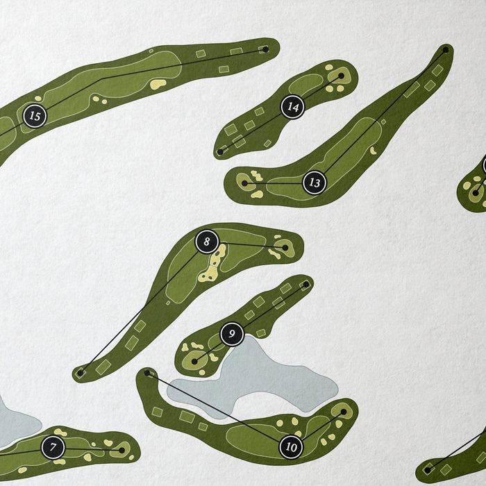 The Bay Club At Mattapoisett | Golf Course Map | Close Up