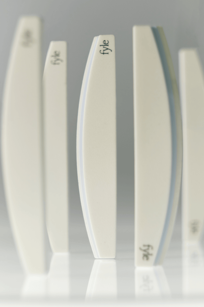 Fyle Filing Strips and Buffs standing upright