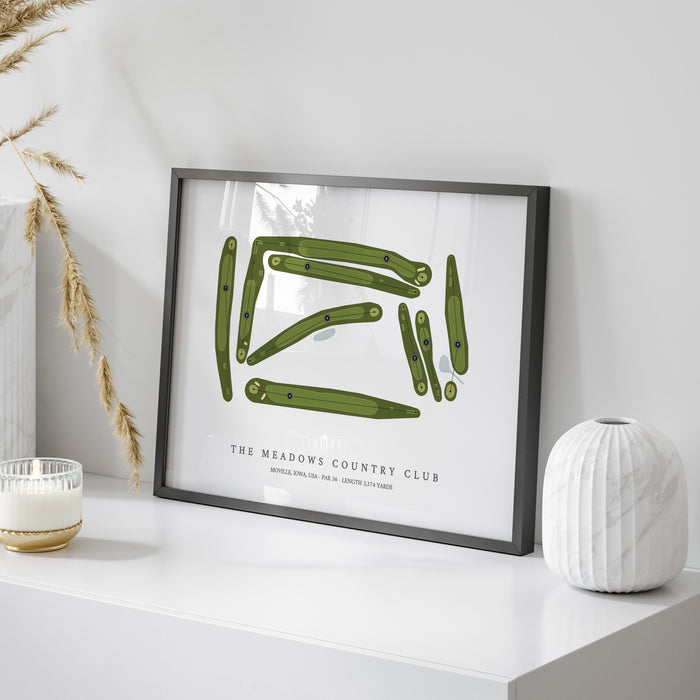 The Meadows Country Club | Golf Course Map | On Table