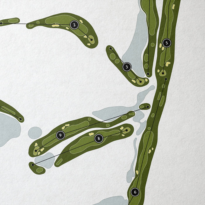 The Preserve at Ironhorse | Golf Course Map | Close Up