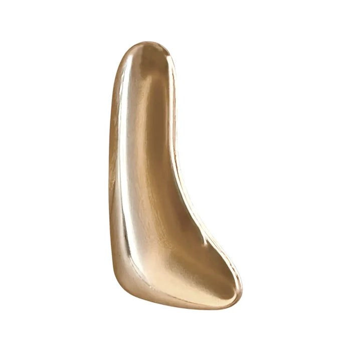 Buy  Now Ani Accessories Tidal Shape metal Buckle with reflection on the buckle in the white background.