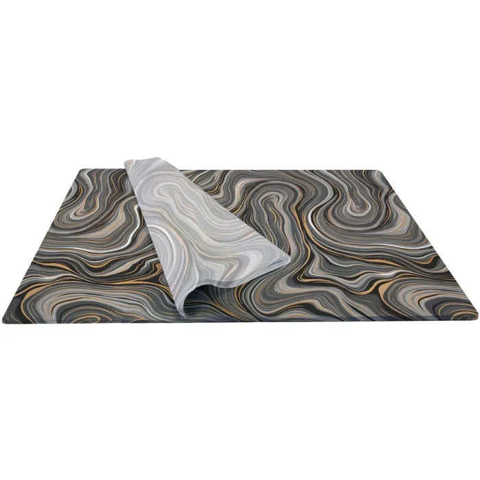 Tissue - Printed - Marbleized Black