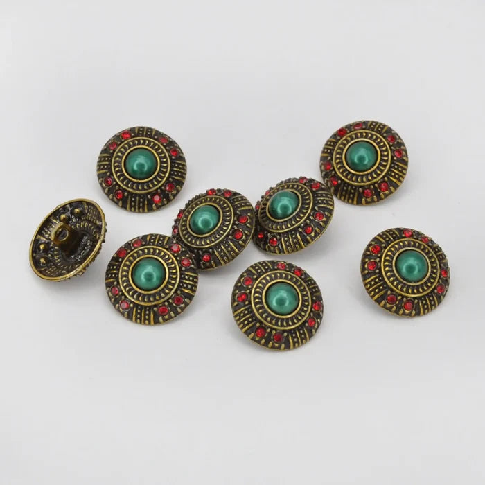 Traditional Designer Shank Metal Button | 20mm (32L)