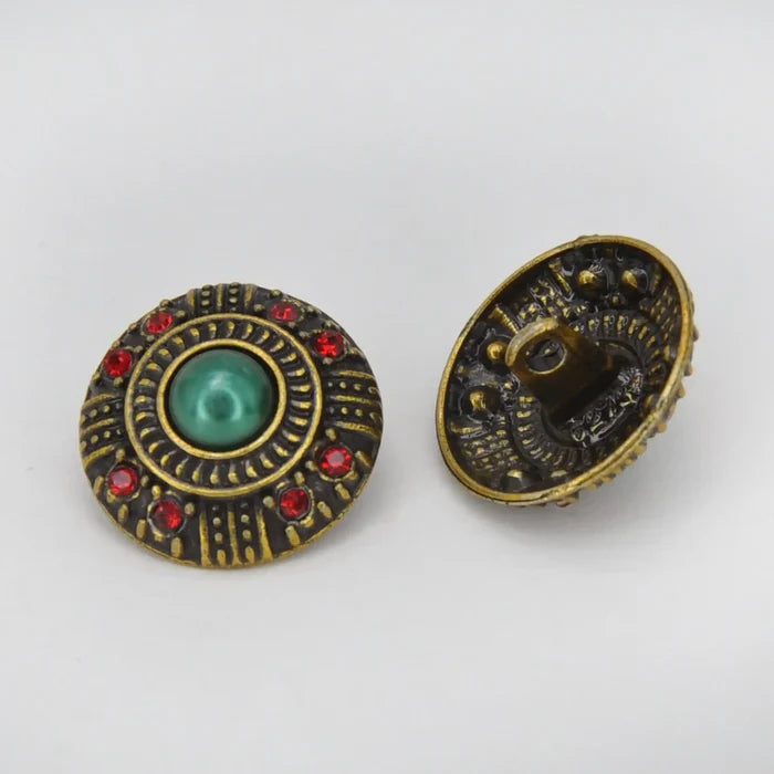 Traditional Designer Shank Metal Button | 20mm (32L)