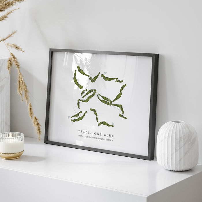 Traditions Club | Golf Course Map | On Table