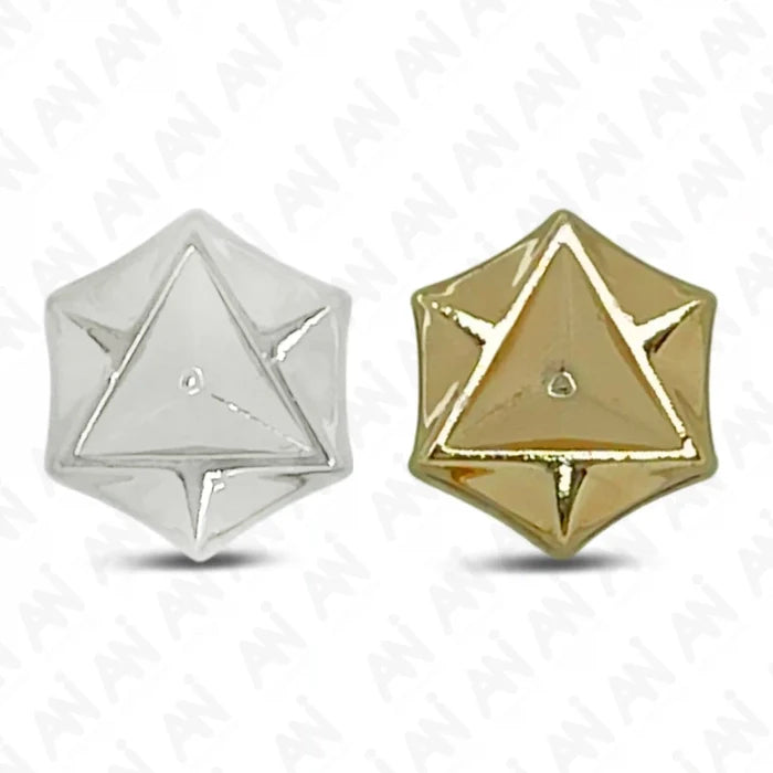Tri-Dodeca Style Shirt Metal Buttons | 10mm(27L)