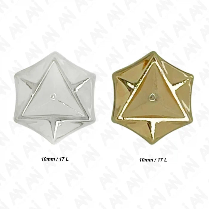 Tri-Dodeca Style Shirt Metal Buttons | 10mm(27L)