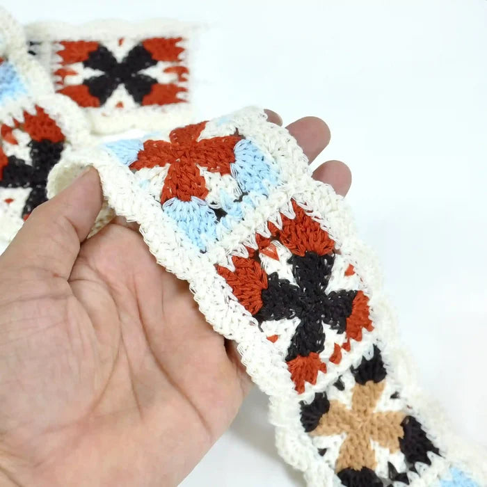 Tribal inspired Crochet Lace