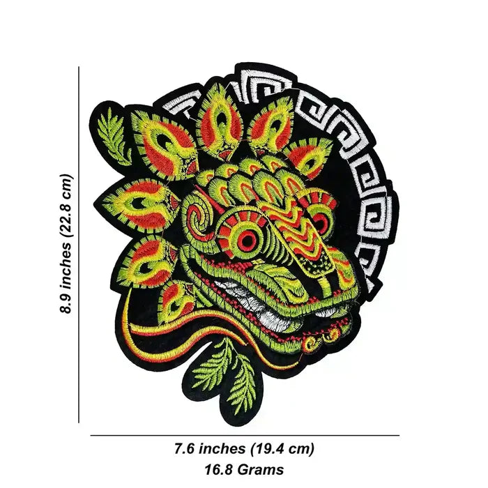 Tribal Mesoamerican Dragon Patch | SKU_P-1