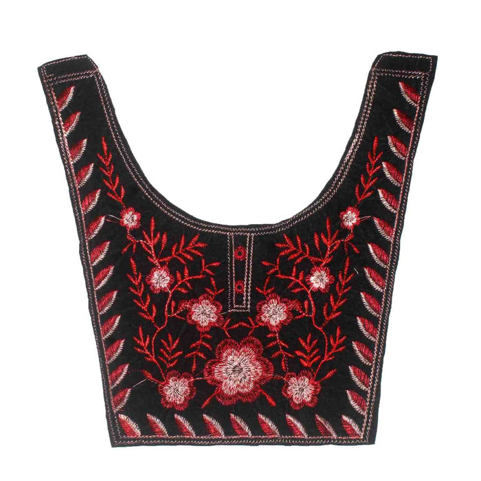 Tribal Tapestry ethnic embroidered neckline by Ani Accessories featuring intricate traditional patterns and rich craftsmanship for kurtis and dresses