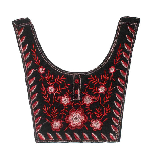 Tribal Tapestry ethnic embroidered neckline by Ani Accessories featuring intricate traditional patterns and rich craftsmanship for kurtis and dresses