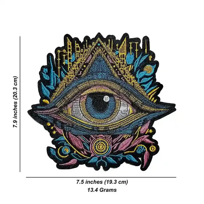 Trippy Third Eye Iron-On Patch