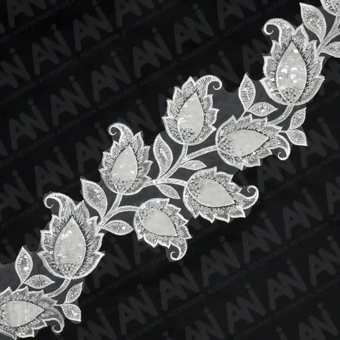 Tulip Flower 1 Meter Sequins Lace