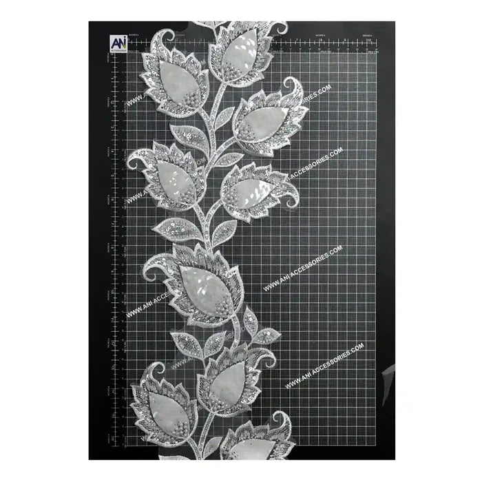 Tulip Flower 1 Meter Sequins Lace