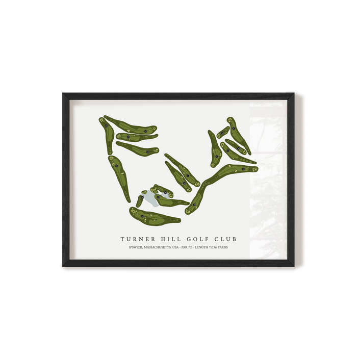 Turner Hill Golf Club | Golf Course Print | Black Frame