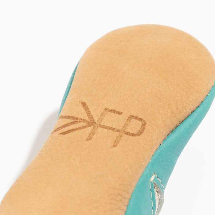 Turquoise Cowboy Chelsea Boot Baby Shoe - Babies in Bloom