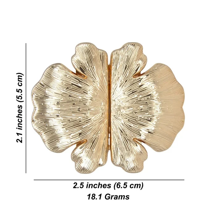 Two Part Floral Design Buckle