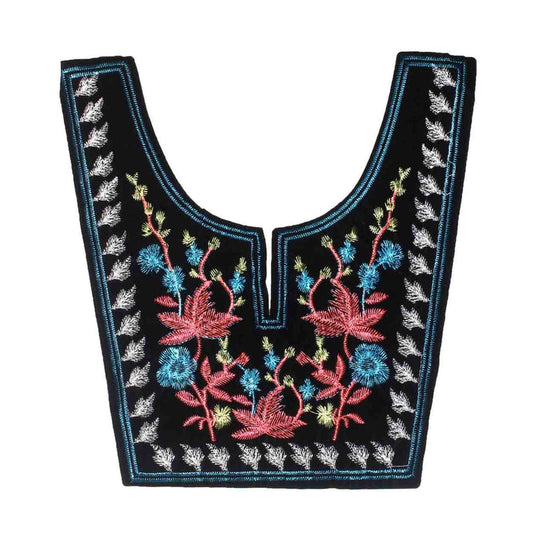 U Shape embroidery neckline by Ani Accessories featuring delicate threadwork, smooth curved design and premium craftsmanship for ethnic wear