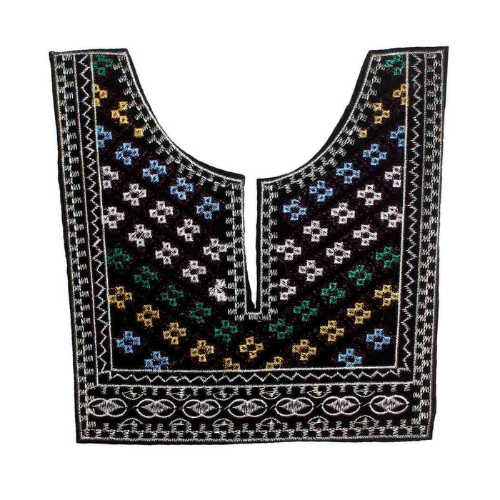 U Shape square style embroidered neckline by Ani Accessories featuring structured design, fine detailing and premium craftsmanship for ethnic wear