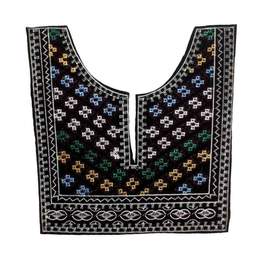 U Shape square style embroidered neckline by Ani Accessories featuring structured design, fine detailing and premium craftsmanship for ethnic wear