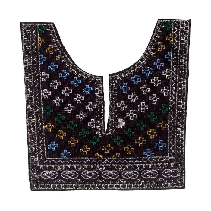 U Shape square style ethnic neckline by Ani Accessories featuring precise embroidery, structured curves and premium handcrafted finish