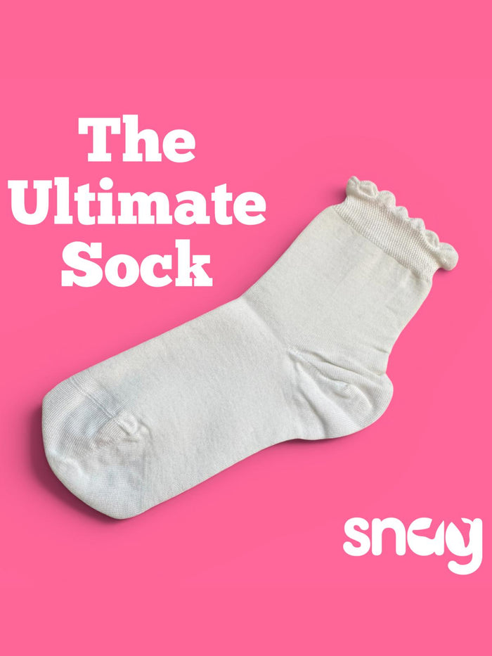 Ultimate Bamboo Ankle Socks - White