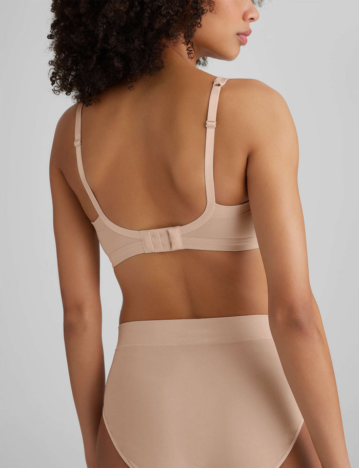 OLD::Ultimate Comfort Wireless Seamless Bra (2-Pack)::Black/Butter Scotch