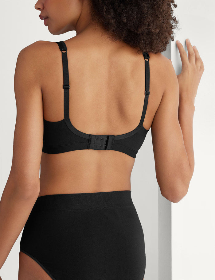 Ultimate Comfort Wireless Seamless Bra (2-Pack)::Black/Butter Scotch